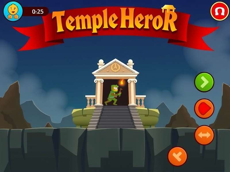 Temple Hero Quest Game Screenshot
